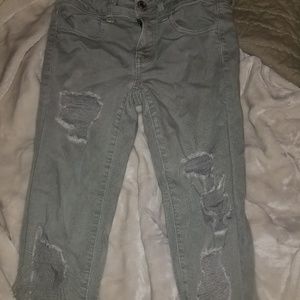 Distressed jeans